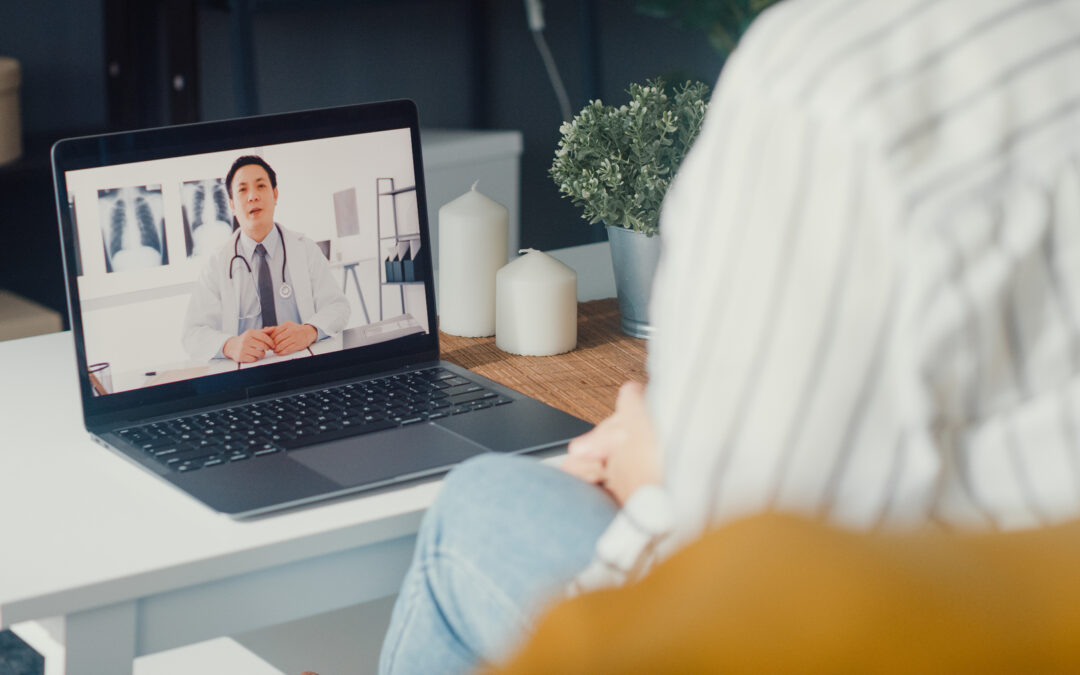 a photo of a telehealth visit